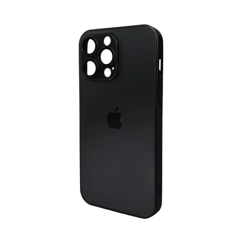 Чохол для смартфона AG Glass Matt Frame Color Logo for Apple iPhone 14 Pro Max Graphite Black (AGMattFrameiP14PMBlack)