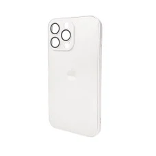 Чехол для смартфона AG Glass Matt Frame Color Logo for Apple iPhone 14 Pro Max Pearly White (AGMattFrameiP14PMWhite)