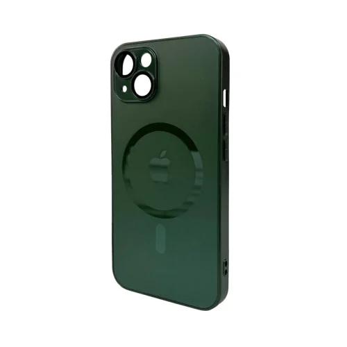 Чохол для смартфона AG Glass Matt Frame Color MagSafe Logo for Apple iPhone 13 Cangling Green (AGMattFrameMGiP13Green)