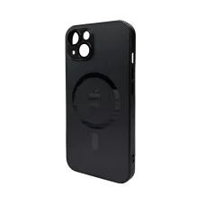 Чохол для смартфона AG Glass Matt Frame Color MagSafe Logo for Apple iPhone 13 Graphite Black (AGMattFrameMGiP13Black)