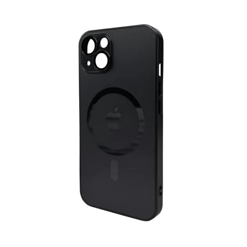 Чохол для смартфона AG Glass Matt Frame Color MagSafe Logo for Apple iPhone 13 Graphite Black (AGMattFrameMGiP13Black)