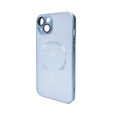 Чехол для смартфона AG Glass Matt Frame Color MagSafe Logo for Apple iPhone 13 Sierra Blue (AGMattFrameMGiP13SierraBlue)