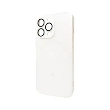 Чехол для смартфона AG Glass Matt Frame Color MagSafe Logo for Apple iPhone 13 Pro Pearly White (AGMattFrameMGiP13PWhite)