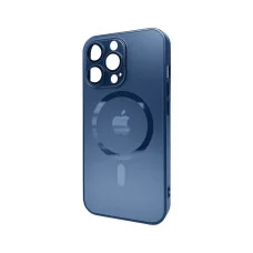 Чехол для смартфона AG Glass Matt Frame Color MagSafe Logo for Apple iPhone 13 Pro Navy Blue (AGMattFrameMGiP13PDBlue)