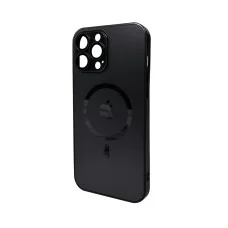 Чехол для смартфона AG Glass Matt Frame Color MagSafe Logo for Apple iPhone 13 Pro Max Graphite Black (AGMattFrameMGiP13PMBlack)