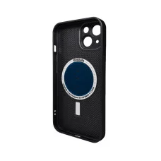 Чохол для смартфона AG Glass Matt Frame Color MagSafe Logo for Apple iPhone 14 Graphite Black (AGMattFrameMGiP14Black)