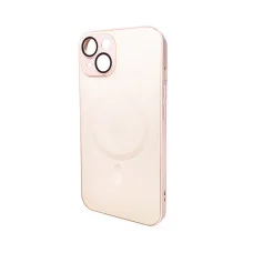 Чехол для смартфона AG Glass Matt Frame Color MagSafe Logo for Apple iPhone 14 Chanel Pink (AGMattFrameMGiP14Pink)
