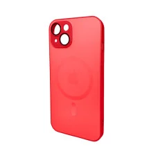 Чехол для смартфона AG Glass Matt Frame Color MagSafe Logo for Apple iPhone 14 Cola Red (AGMattFrameMGiP14Red)