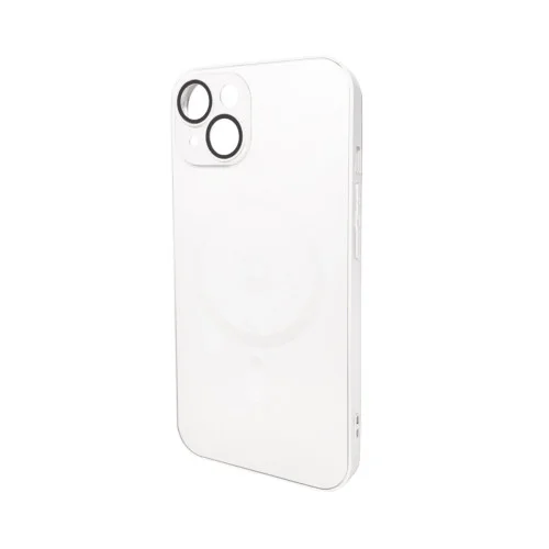 Чохол для смартфона AG Glass Matt Frame Color MagSafe Logo for Apple iPhone 14 Pearly White (AGMattFrameMGiP14White)