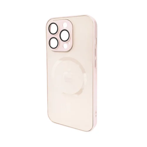 Чохол для смартфона AG Glass Matt Frame Color MagSafe Logo for Apple iPhone 14 P..