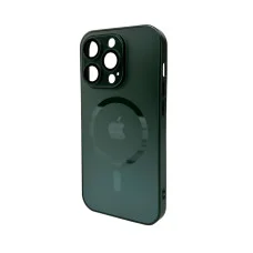 Чехол для смартфона AG Glass Matt Frame Color MagSafe Logo for Apple iPhone 14 Pro Max Cangling Green (AGMattFrameMGiP14PMGreen)