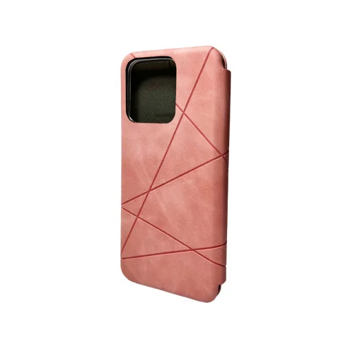 Чехол-книжка для смартфона Dekker Geometry for Realme C33 Pink (GeoRealC33Pink)
