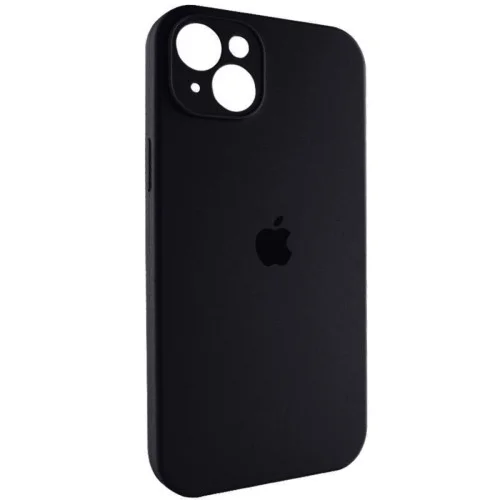 Чехол для смартфона Silicone Full Case AA Camera Protect for Apple iPhone 15 Bla..