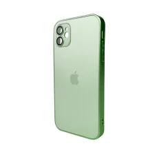 Чехол для смартфона AG Glass Matt Frame Color Logo for Apple iPhone 11 Light Green (AGMattFrameiP11LGreen)