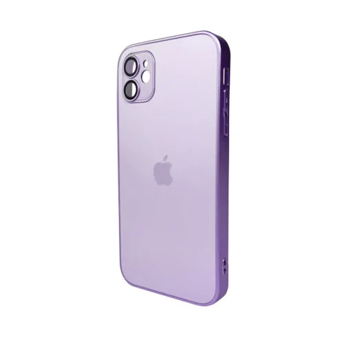 Чохол для смартфона AG Glass Matt Frame Color Logo for Apple iPhone 11 Light Pur..