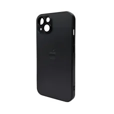 Чехол для смартфона AG Glass Matt Frame Color Logo for Apple iPhone 12 Graphite Black (AGMattFrameiP12Black)