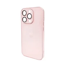 Чехол для смартфона AG Glass Matt Frame Color Logo for Apple iPhone 14 Pro Chanel Pink (AGMattFrameiP14PPink)