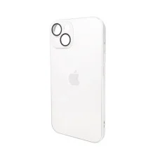 Чехол для смартфона AG Glass Matt Frame Color Logo for Apple iPhone 15 Pearly White (AGMattFrameiP15White)