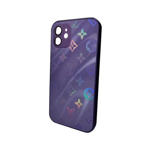 Чохол для смартфона AG Glass Gradient LV Frame for Apple iPhone 13 Deep Purple (..