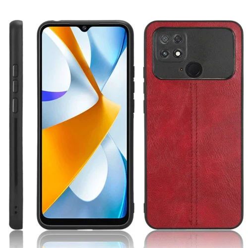 Чехол для смартфона Cosmiс Leather Case for Poco C40 Red (CoLeathPocoC40Red)