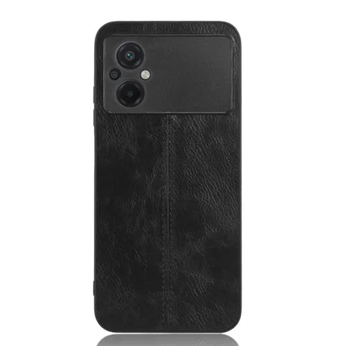 Чехол для смартфона Cosmiс Leather Case for Poco M5/M5 5G Black (CoLeathPocoM5Bl..