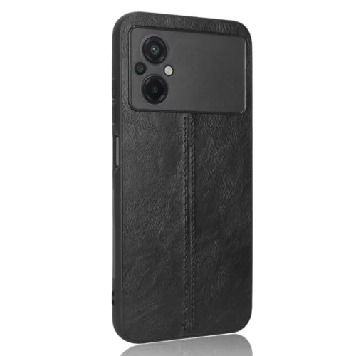 Чехол для смартфона Cosmiс Leather Case for Poco M5/M5 5G Black (CoLeathPocoM5Bl..