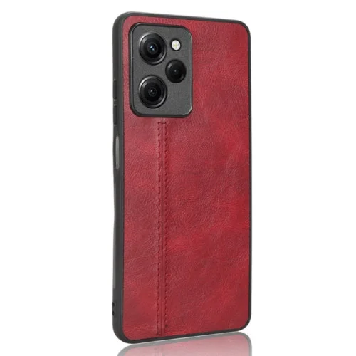 Чехол для смартфона Cosmiс Leather Case for Poco X5 Pro 5G Red (CoLeathPocoX5pRe..