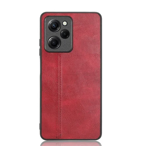 Чехол для смартфона Cosmiс Leather Case for Poco X5 Pro 5G Red (CoLeathPocoX5pRe..