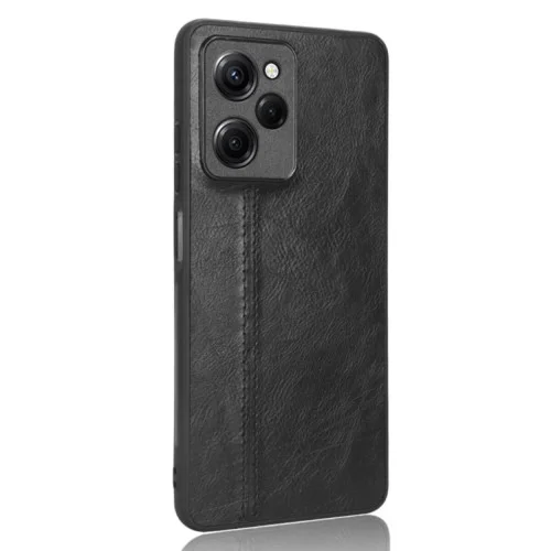 Чехол для смартфона Cosmiс Leather Case for Poco X5 Pro 5G Black (CoLeathPocoX5p..