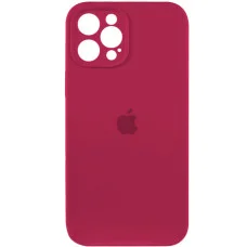 Чехол для смартфона Silicone Full Case AA Camera Protect for Apple iPhone 12 Pro Max Maroon (FullAAi12PM-35)