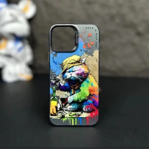 Чехол для смартфона So Cool Print for Apple iPhone 13 Pro 22,Drunk cat (SoColI13P-22-Drunkcat)