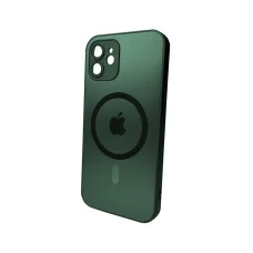Чехол для смартфона AG Glass Matt Frame Color MagSafe Logo for Apple iPhone 12 Cangling Green (AGMattFrameMGiP12Green)