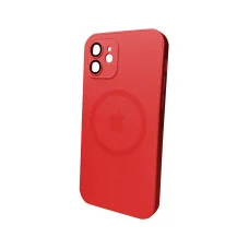 Чехол для смартфона AG Glass Matt Frame Color MagSafe Logo for Apple iPhone 12 Cola Red (AGMattFrameMGiP12Red)