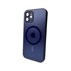 Чехол для смартфона AG Glass Matt Frame Color MagSafe Logo for Apple iPhone 12 Deep Purple (AGMattFrameMGiP12DPurple)