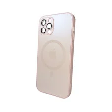 Чохол для смартфона AG Glass Matt Frame Color MagSafe Logo for Apple iPhone 12 Pro Max Chanel Pink (AGMattFrameMGiP12PMPink)