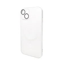 Чохол для смартфона AG Glass Matt Frame Color MagSafe Logo for Apple iPhone 15 Pearly White (AGMattFrameMGiP15White)