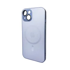 Чехол для смартфона AG Glass Matt Frame Color MagSafe Logo for Apple iPhone 15 Sierra Blue (AGMattFrameMGiP15SierraBlue)