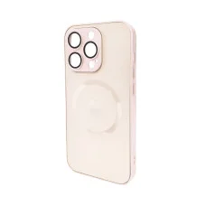 Чохол для смартфона AG Glass Matt Frame Color MagSafe Logo for Apple iPhone 15 Pro Chanel Pink (AGMattFrameMGiP15PPink)