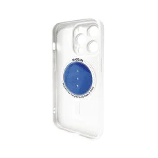 Чохол для смартфона AG Glass Matt Frame Color MagSafe Logo for Apple iPhone 15 Pro Pearly White (AGMattFrameMGiP15PWhite)