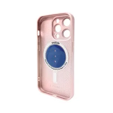 Чохол для смартфона AG Glass Matt Frame Color MagSafe Logo for Apple iPhone 15 Pro Max Chanel Pink (AGMattFrameMGiP15PMPink)