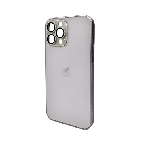 Чохол для смартфона AG Glass Matt Frame Color Logo for Apple iPhone 12 Pro Max Titanium Grey (AGMattFrameiP12PMGrey)