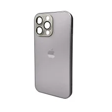 Чехол для смартфона AG Glass Matt Frame Color Logo for Apple iPhone 14 Pro Max Titanium Grey (AGMattFrameiP14PMGrey)