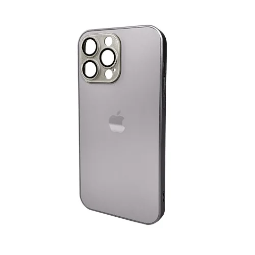 Чохол для смартфона AG Glass Matt Frame Color Logo for Apple iPhone 14 Pro Max Titanium Grey (AGMattFrameiP14PMGrey)