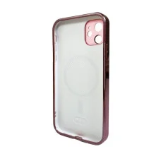 Чехол для смартфона AG Glass Sapphire Frame MagSafe Logo for Apple iPhone 12 Pink (AGSappiFRP12Pink)