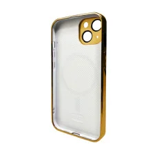 Чехол для смартфона AG Glass Sapphire Frame MagSafe Logo for Apple iPhone 15 Gold (AGSappiFRP15Gold)