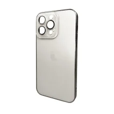 Чехол для смартфона AG Glass Sapphire Frame MagSafe Logo for Apple iPhone 15 Pro White (AGSappiFRP15PWhite)