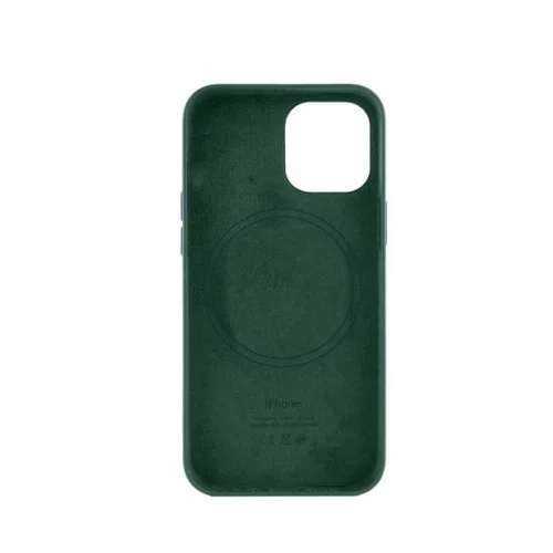 Чохол для смартфона Leather AAA Full Magsafe IC for iPhone 14 Pro Fir Green (Lea..