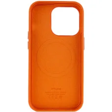 Чехол для смартфона Leather AAA Full Magsafe IC for iPhone 14 Pro Max Orange (Leat14PMOrange)