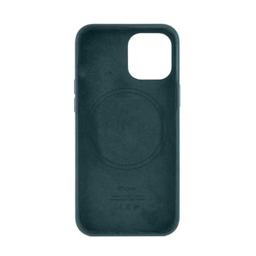 Чохол для смартфона Leather AAA Full Magsafe IC for iPhone 15 Pro Max Indigo Blu..