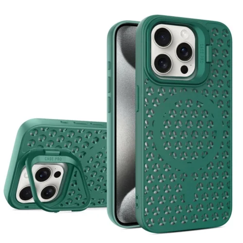 Чехол для смартфона Cosmic Grater Stand for Apple iPhone 15 Pro Max Dark Green (GRASTiP15PMDarkGreen)